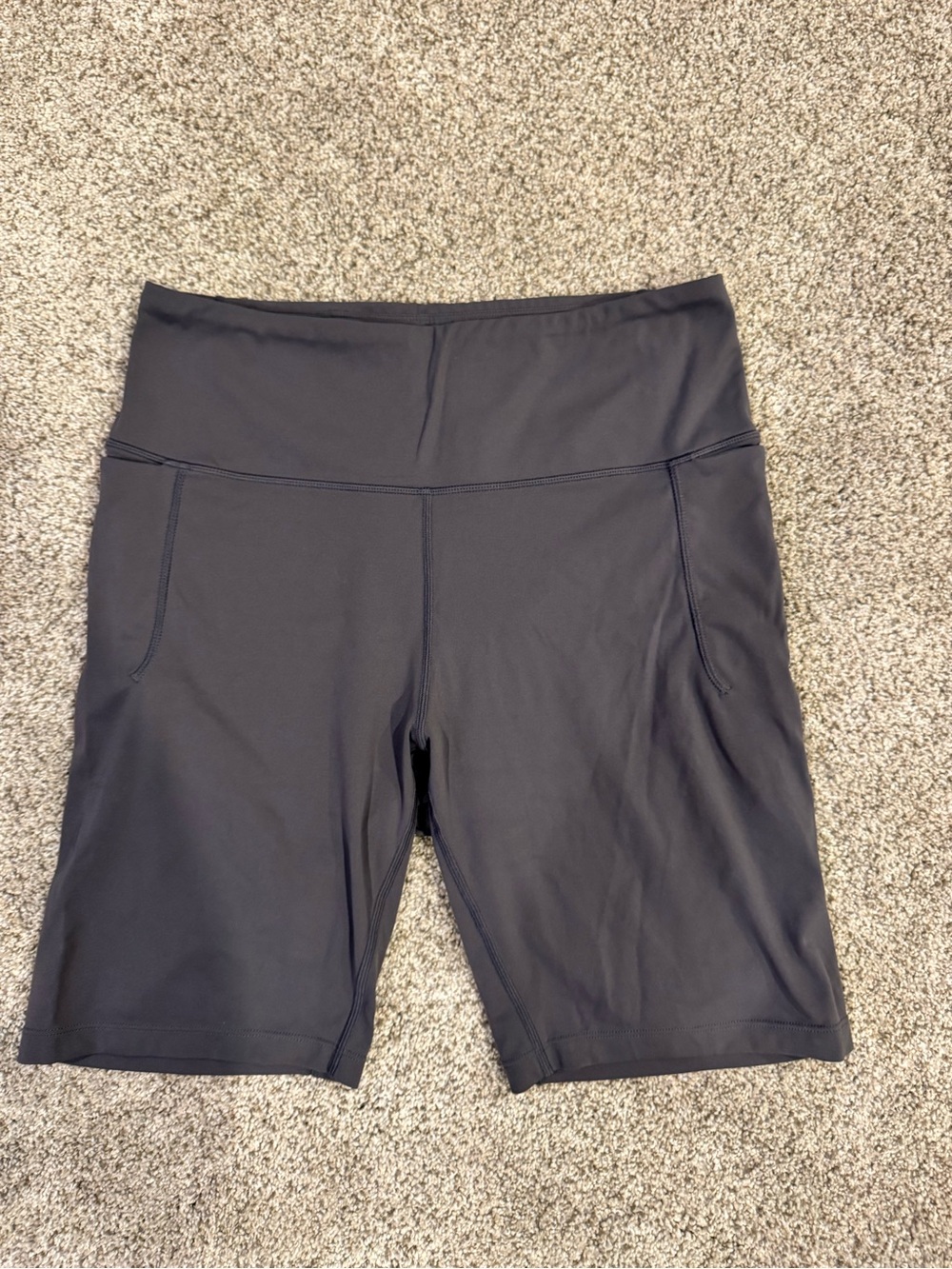 High-Waist Black Women’s Athletic Shorts
